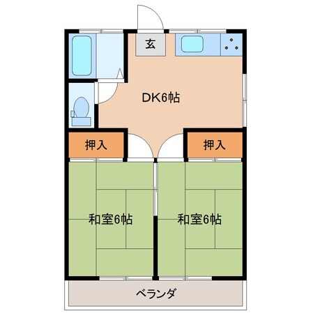 あづま荘の物件間取画像